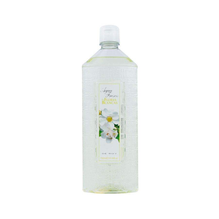 De Ruy Agua Fresca de Flores Blancas 750 ml Botella de Plástico