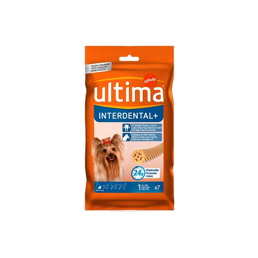 Ultima-Affinity Interdental + X 7 unidades para perros de 1 a 5 kg 70 g