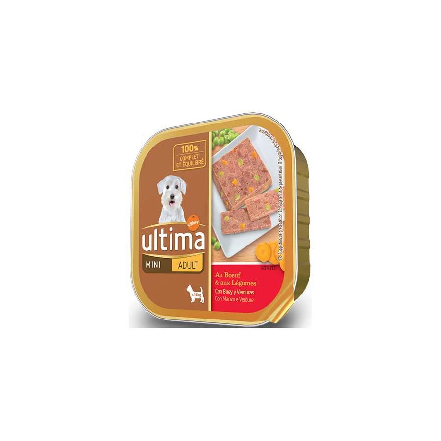 Ultima-Affinity Dog Adult Mini con Buey Latita 150 g
