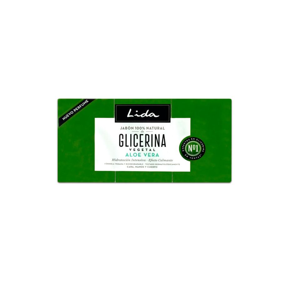 Lida Jabon de Glicerina en Pastillas con Aloe Vera 2 X 125 g