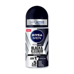 Nivea Men Black & White Desodorante Invisible Original Roll-On 50 Ml