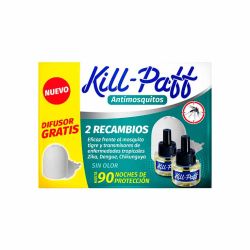 Kill-Paff Antimosquitos 2 Recambios + Difusor Gratis
