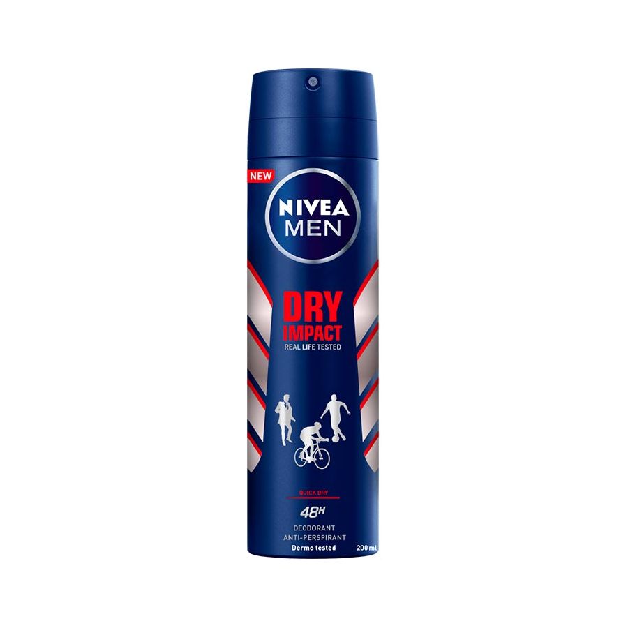 Nivea Men Dry Impact Spray 200 Ml