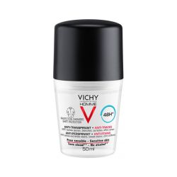 Vichy Homme Desodorante Roll-On Anti-Transpirantes Y Anti-Manchas 48 H 50 ml