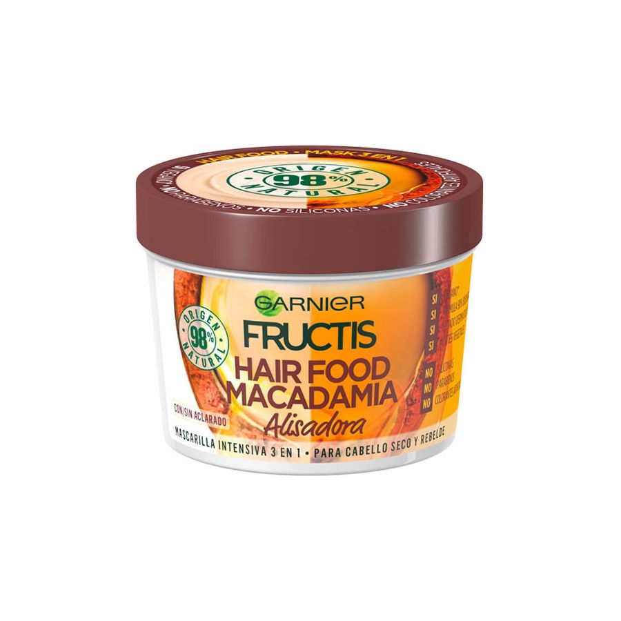 Fructis Hair Food Macadamia Alisadora Mascarilla 390 Ml