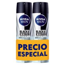 Nivea Men Black & White Desodorante Invisible Duplo Spray 200ml X 2