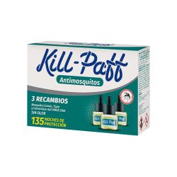 Kill-Paff Antimosquitos 3 Recambios