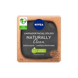 Nivea Naturally Clean Jabón Exfoliante Facial Carbón 75 gr