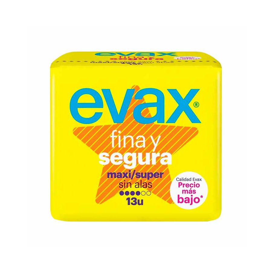 Evax Fina Y Segura Maxi Compresas 13 uds
