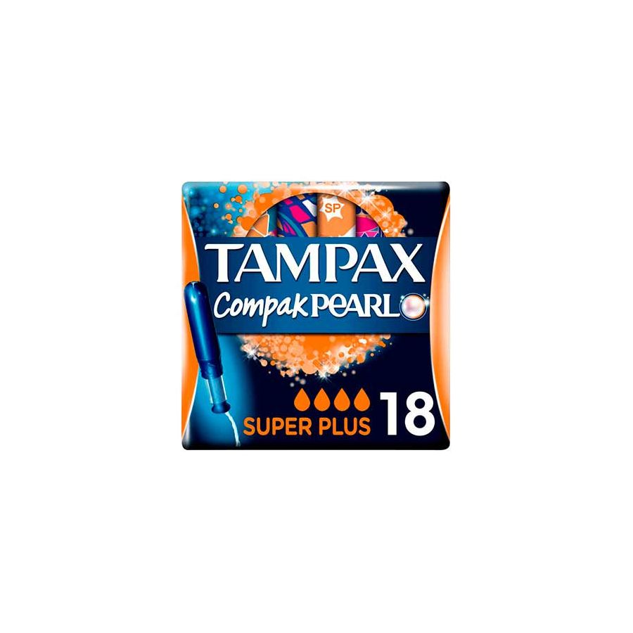 Tampax Compak Pearl Super Plus Tampones 18 uds