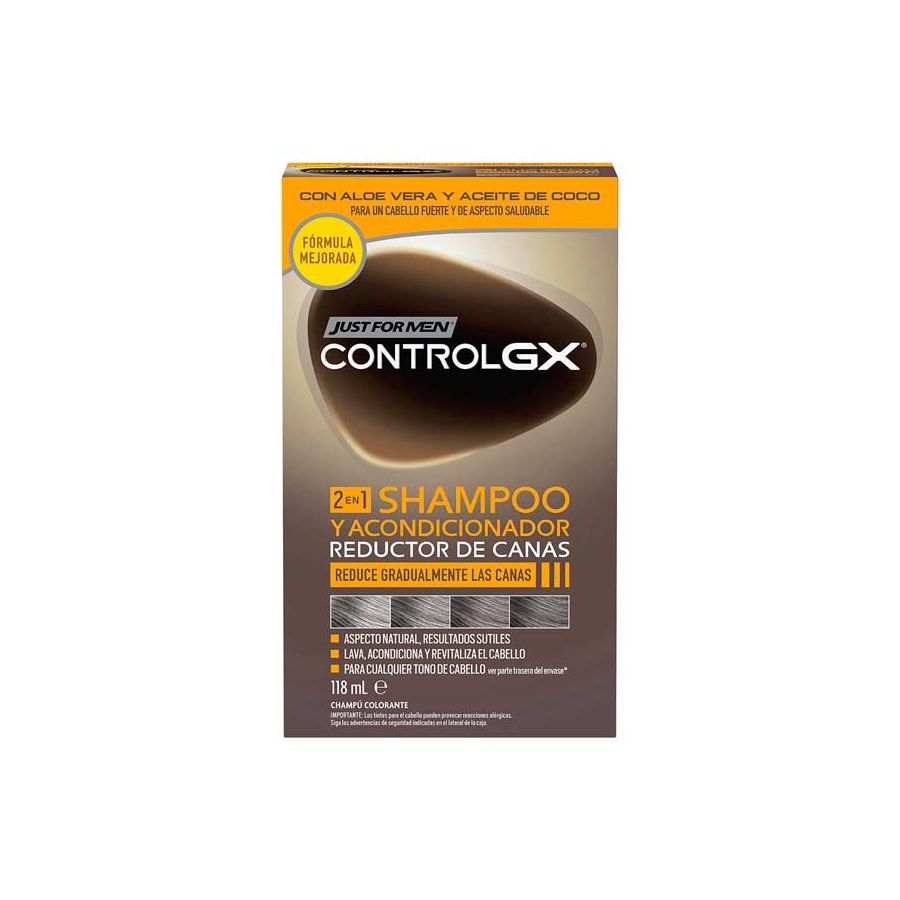 Just For Men Control Gx 2en1 Reductor De Canas Champú + Acondicionador 118 ml