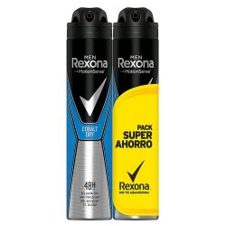 Rexona Cobalt Dry Desodorante Spray 200 ml X 2