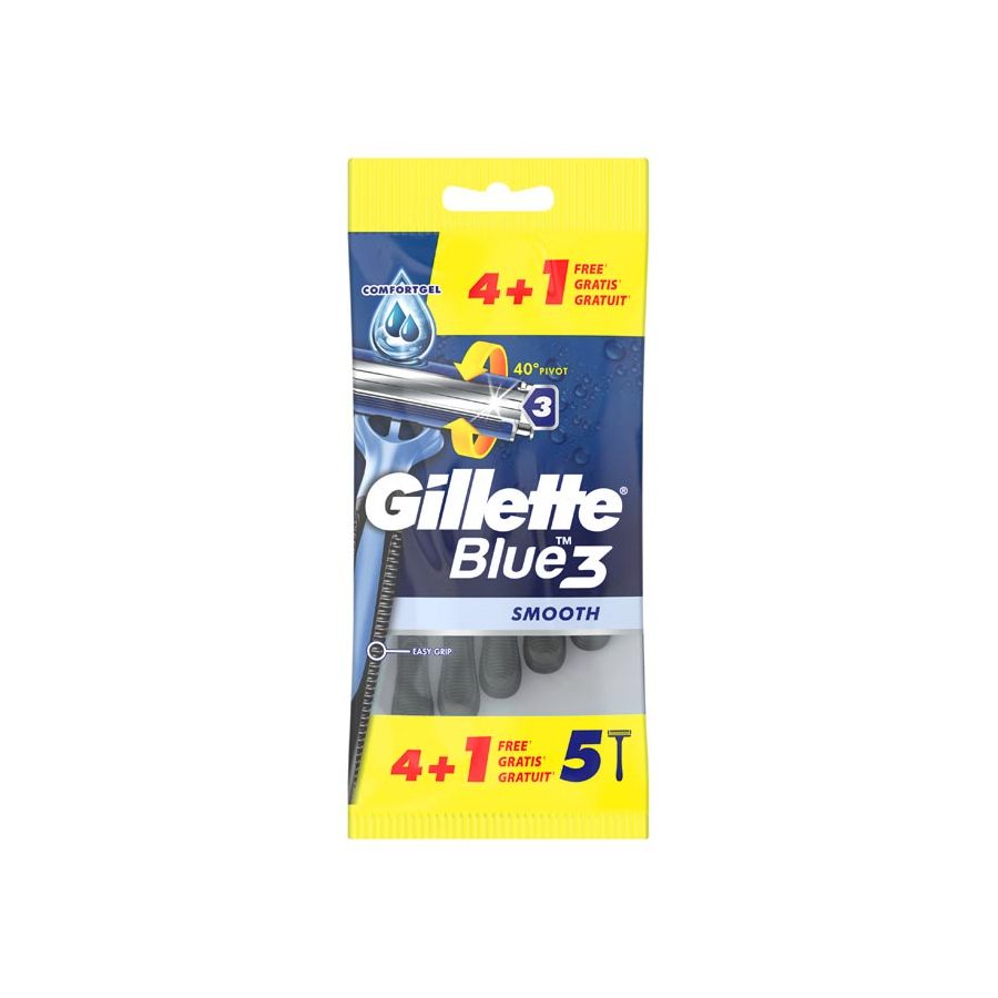 Gillette Blue3 Smooth Maquinilla De Afeitar Desechable 5 uds