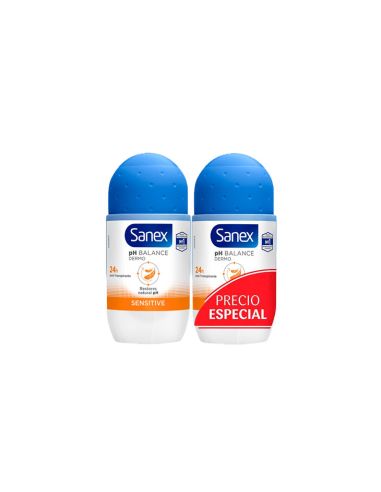 Sanex Dermo Sensitive Desodorante Roll-On 50 Ml Duplo
