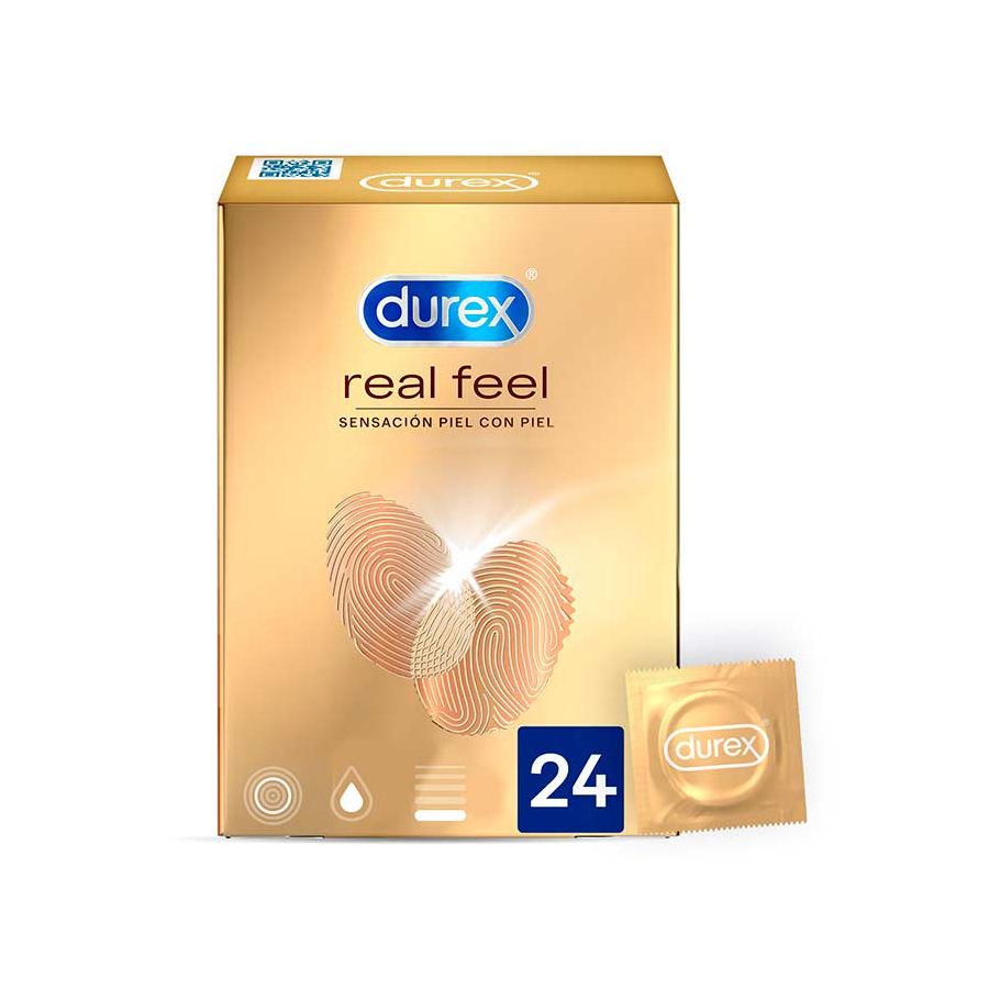 Durex Preservativos Sensitivos Real Feel - 24 condones