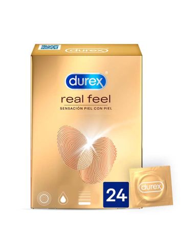 Durex Preservativos Sensitivos Real Feel - 24 condones