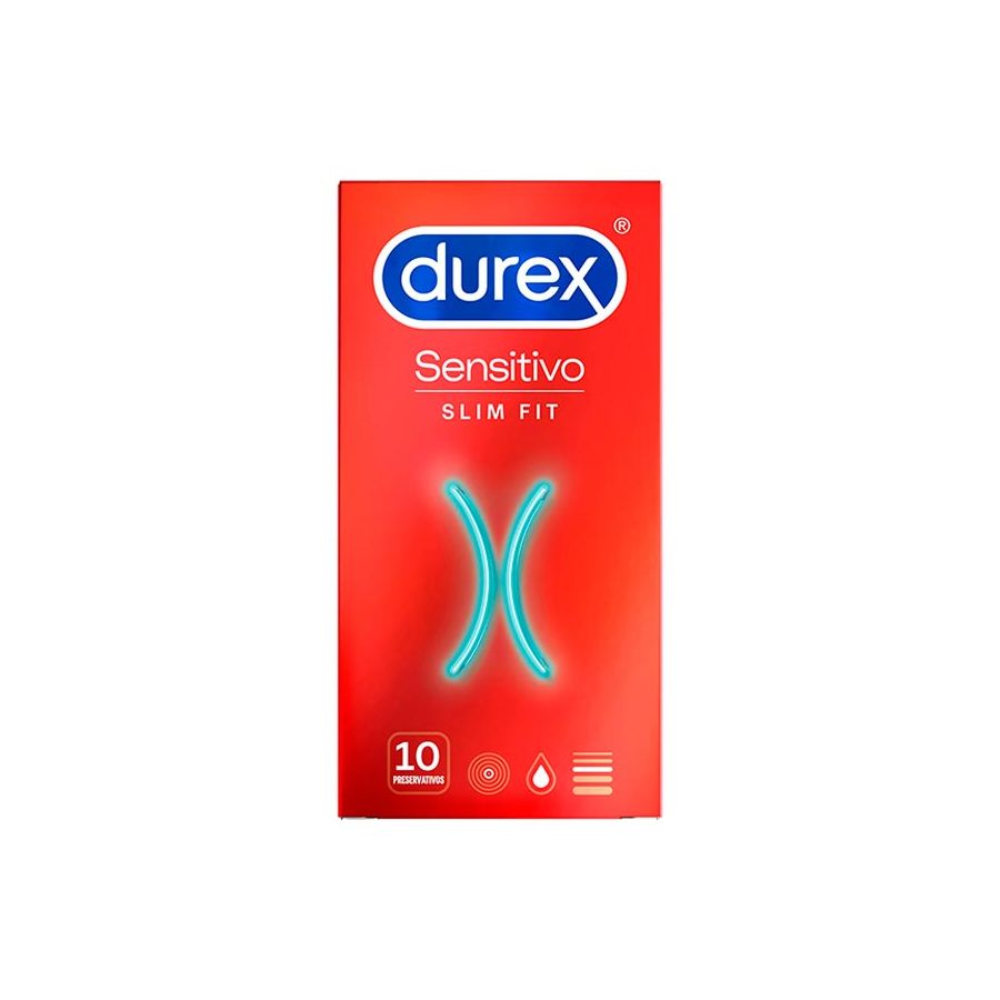 Durex Sensitivo Slim Fit Preservativos 10 uds