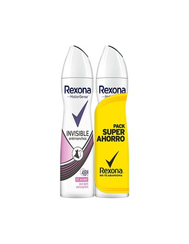Rexona Invisible on Black + White Clothes Desodorante Spray 200 ml X 2