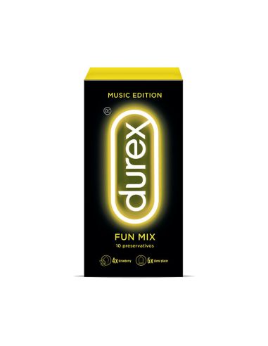 Durex Fun Mix Dame Placer y Sabor Fresa Preservativos