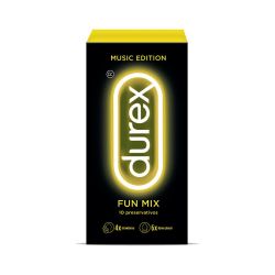 Durex Fun Mix Dame Placer y Sabor Fresa Preservativos