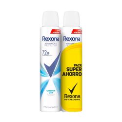 Rexona Cotton Dry Algodón Desodorante Spray 200 ml X 2