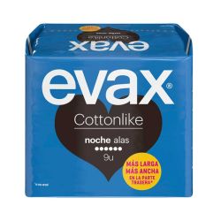 Evax Cottonlike Noche Con Alas Compresa 9 uds