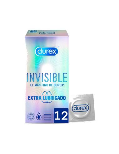 Durex Invisible Extra Lubricados Preservativos