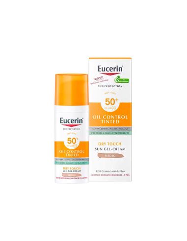Eucerin Oil Control Tinted Dry Touch Crema Solar Facial