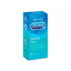 Durex Natural Plus Preservativos 6 uds