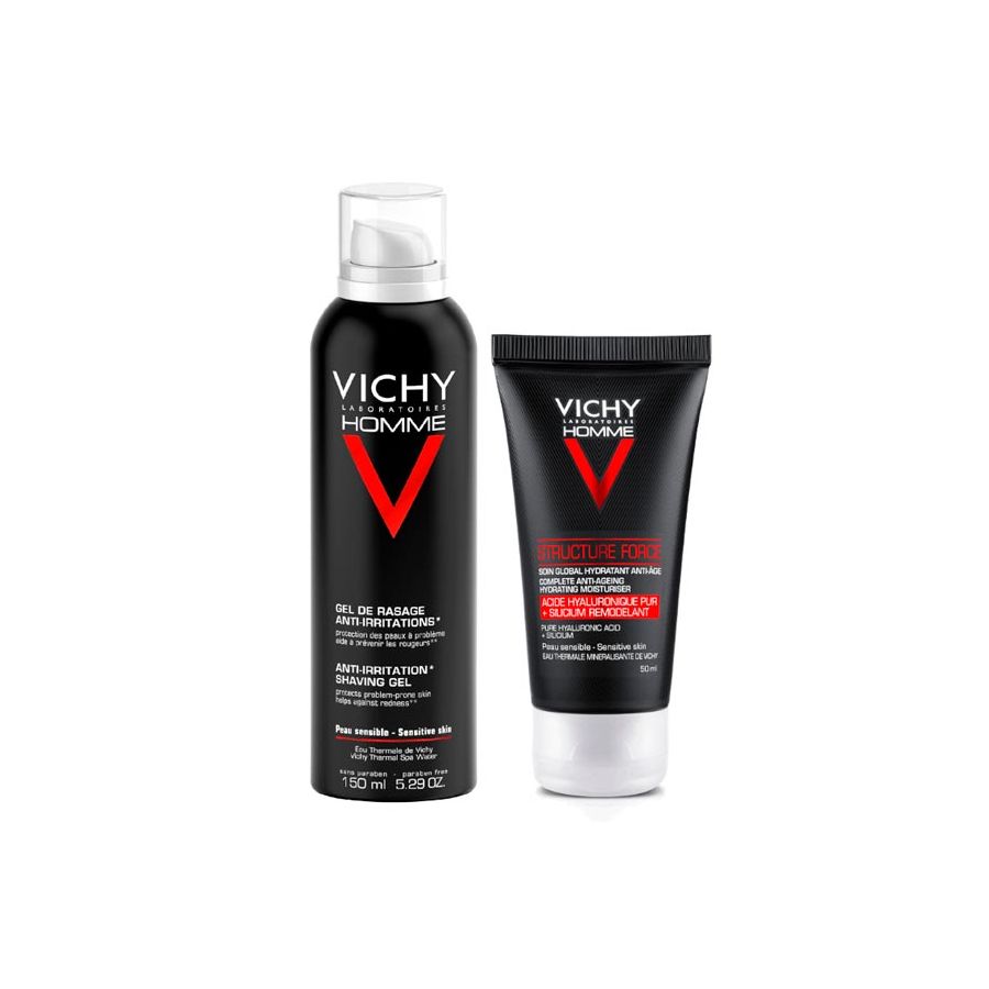 Vichy Homme Structure Force con Homme Gel de Afeitar Pack