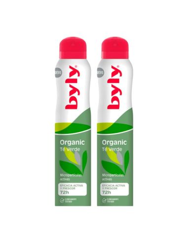 Byly Organic Te Verde Desodorante Spray Duplo