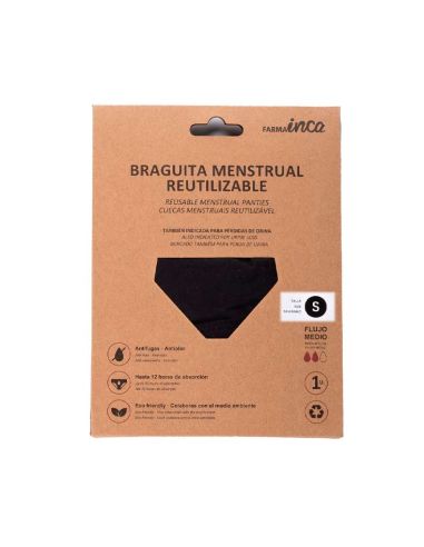 Inca Flujo Medio Braguita Menstrual Reutilizable