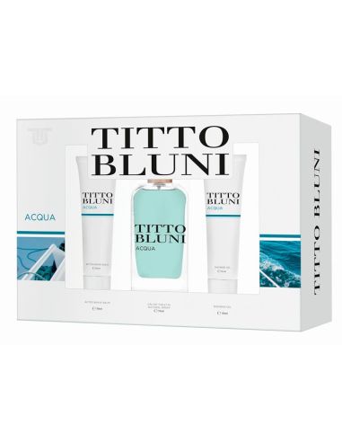 Titto Bluni Aqua Man Eau de Toilette Estuche 3 Piezas